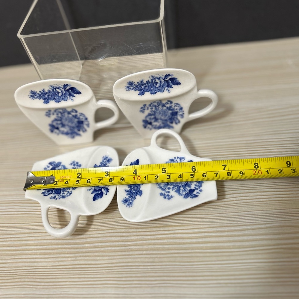 Spode Porcelain Tea bag holder set - Picture 9 of 9
